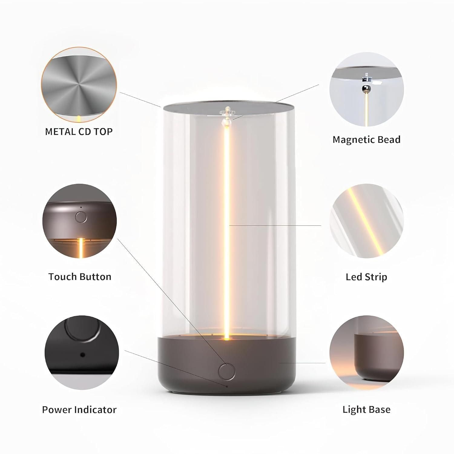 Magnetic lamp ligh